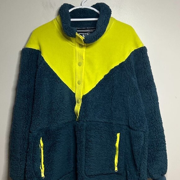 Free People Movement Fall To Rise Fleece Quarter Snap Size L - Picture 1 of 8